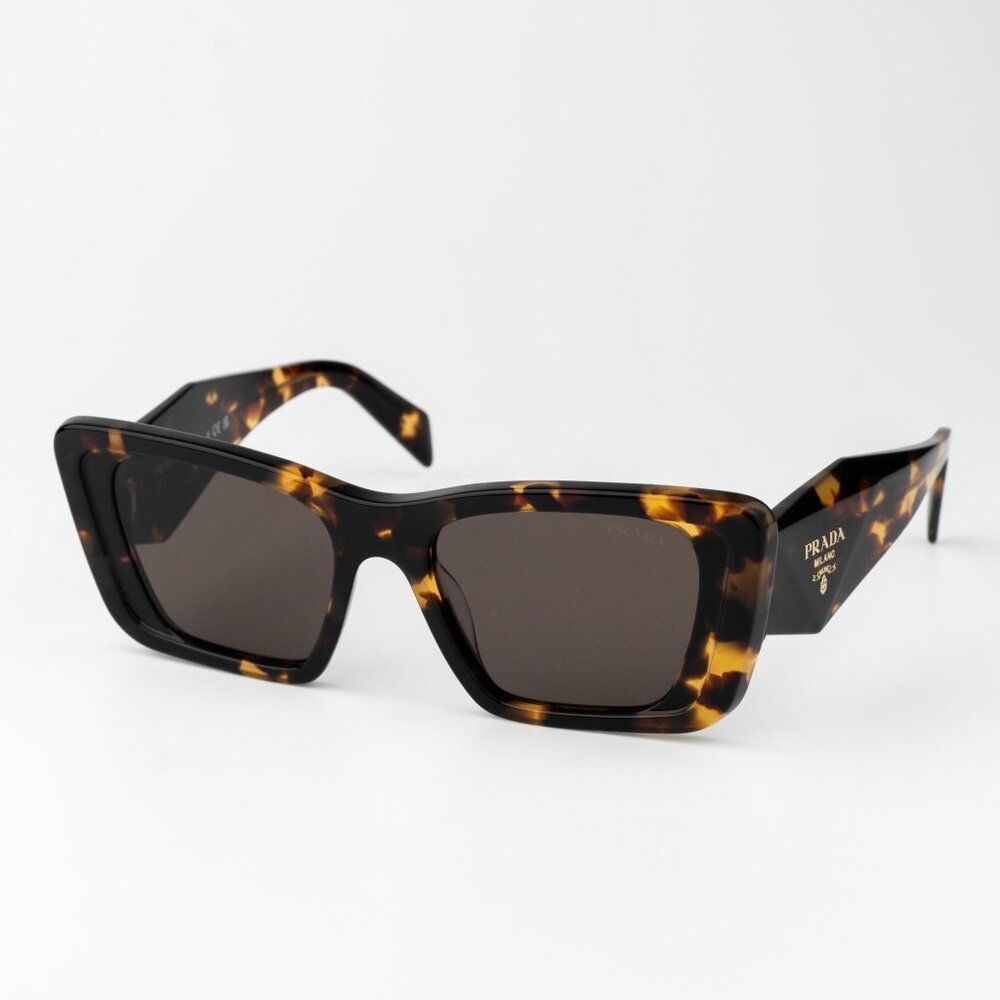 Prada Women Sunglasses Havana Honey Brown Cat Eye PR08YS 01V8C1 BRAND NEW - Picture 4 of 14